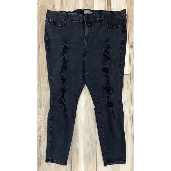 Torrid Bombshell Skinny Jeans Distressed Women’s Size 24R - Picture 1 of 10